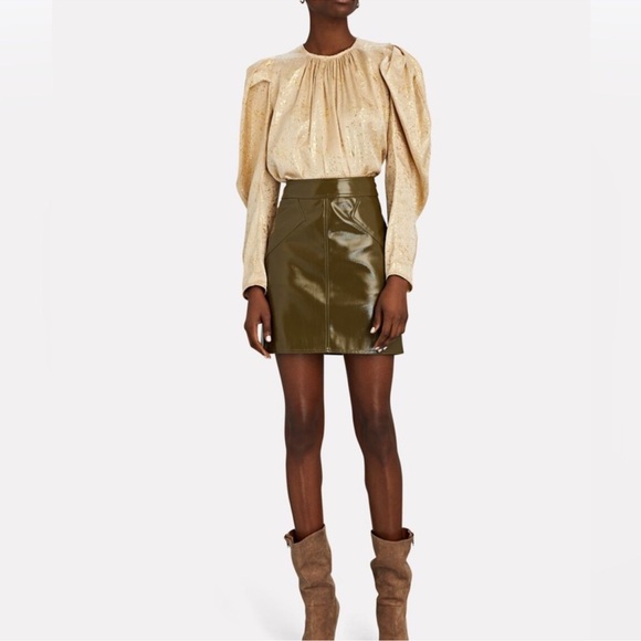 Ulla Johnson Gilded Ballon Sleeve Ivy Blouse in Sand - Picture 5 of 16